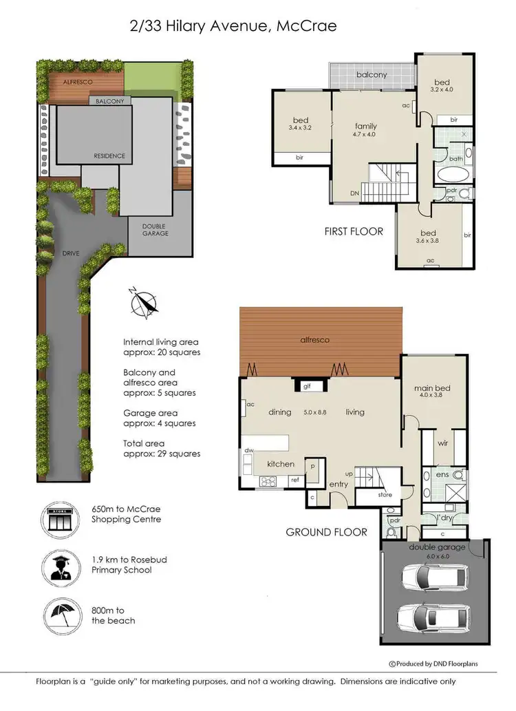 Floorplan of Homely house listing, 2/33 Hilary Avenue, Mccrae VIC 3938