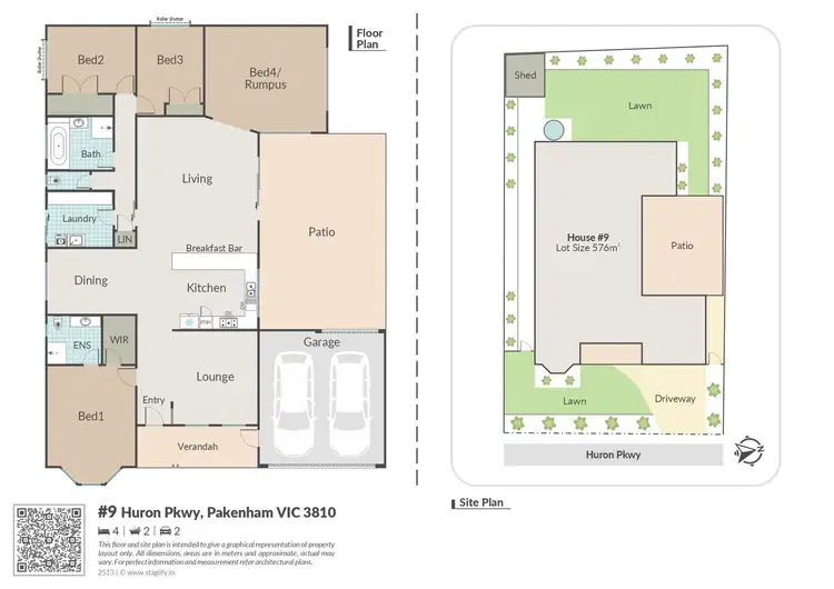 Floorplan of Homely house listing, 9 HURON PARKWAY, Pakenham VIC 3810