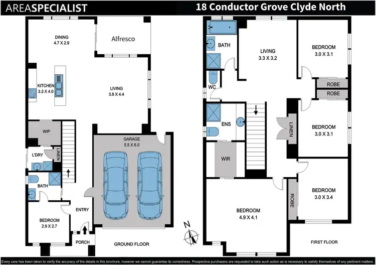 Floorplan of Homely house listing, 18 Conductor Grove, Clyde North VIC 3978