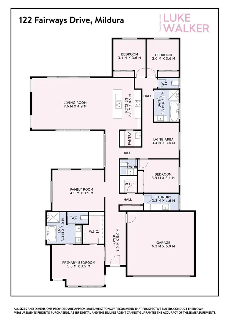 Floorplan of Homely house listing, 122 Fairways Drive, Mildura VIC 3500