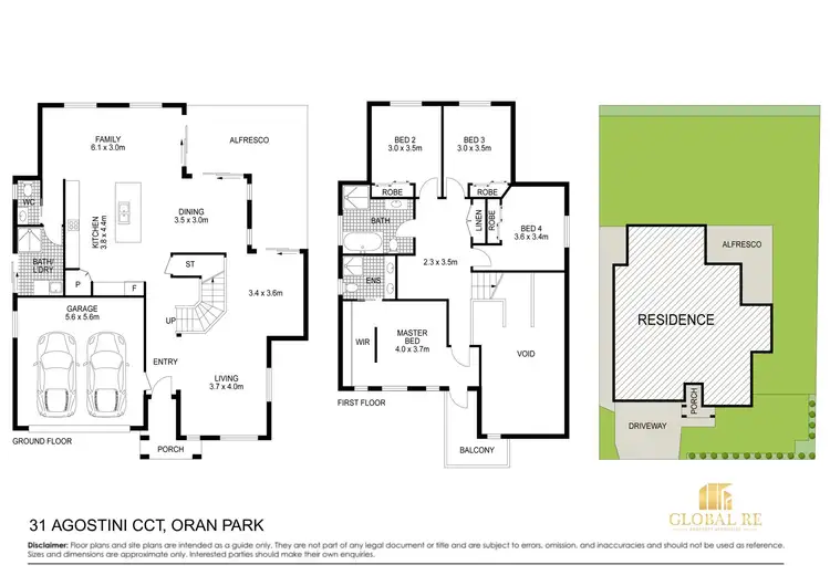 Floorplan of Homely house listing, 31 Agostini Cct, Oran Park NSW 2570