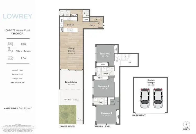 Floorplan of Homely townhouse listing, 1001/172 Venner Road, Yeronga QLD 4104