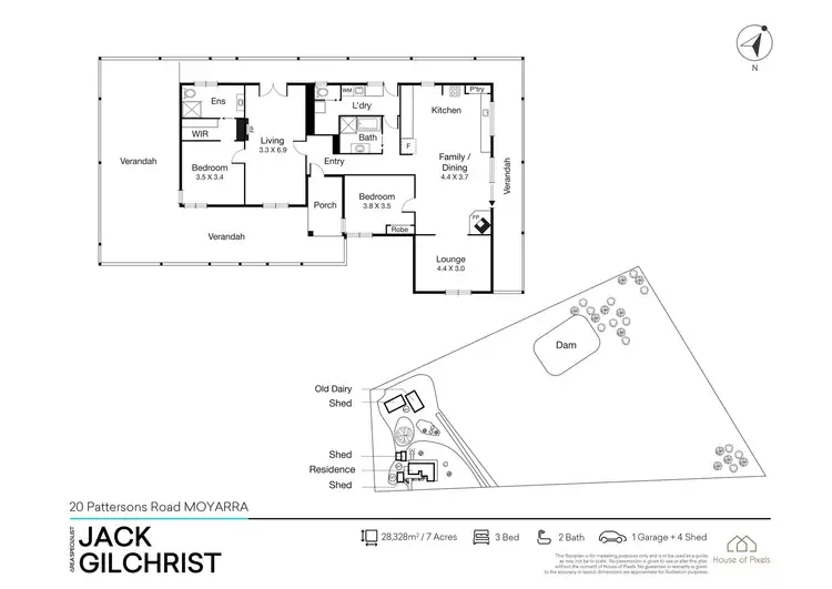 Floorplan of Homely house listing, 20 Pattersons Road, Moyarra VIC 3951