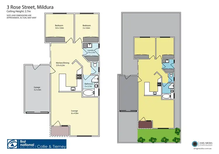 Floorplan of Homely unit listing, 3 Rose Street, Mildura VIC 3500