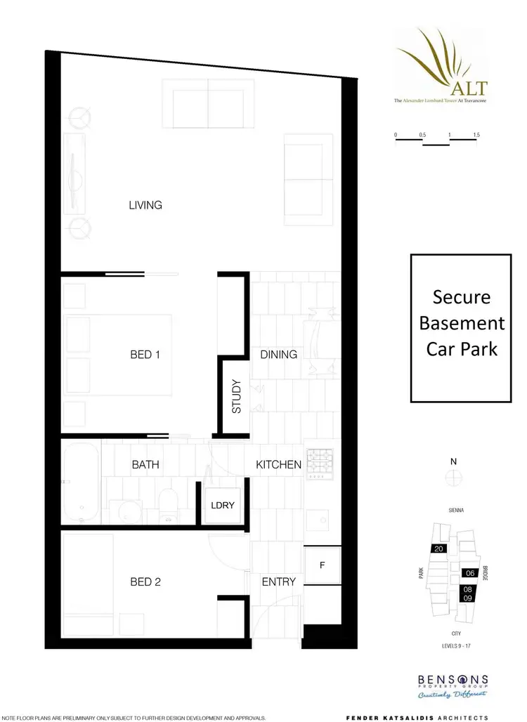 Floorplan of Homely apartment listing, 1408/18 Mt Alexander Road, Travancore VIC 3032