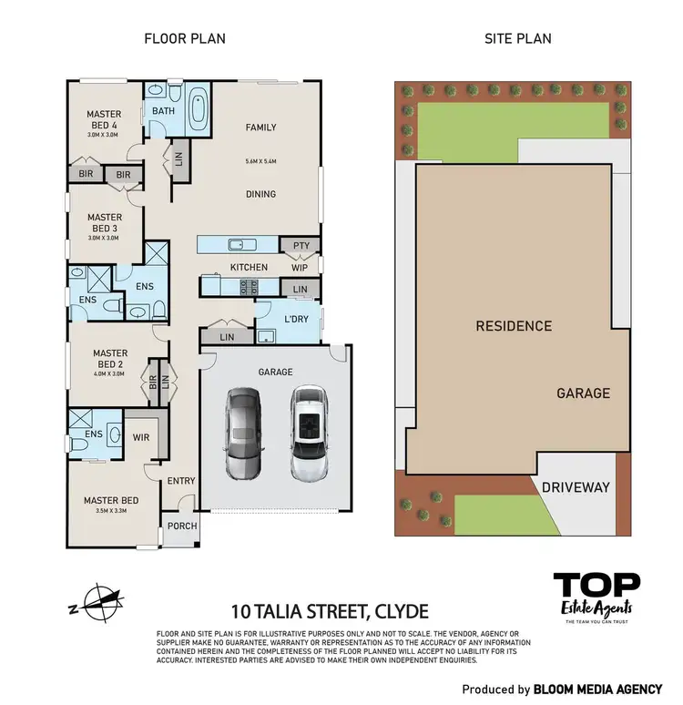 Floorplan of Homely house listing, 10 Talia Street, Clyde VIC 3978