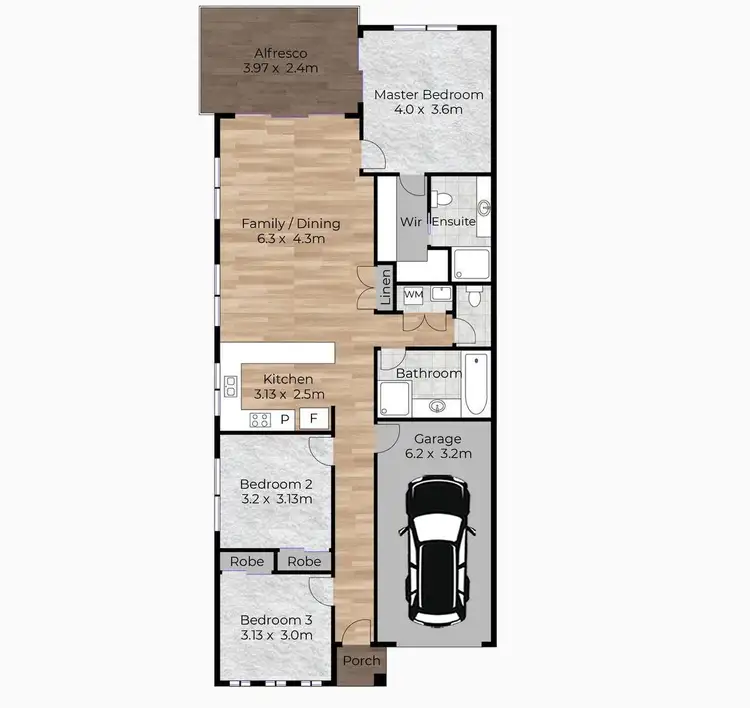 Floorplan of Homely house listing, 1/50 RUSSELL DRIVE, Redbank Plains QLD 4301
