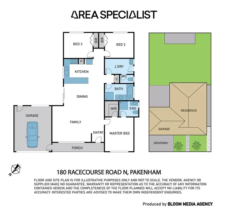 Floorplan of Homely house listing, 180 Racecourse Road North, Pakenham VIC 3810