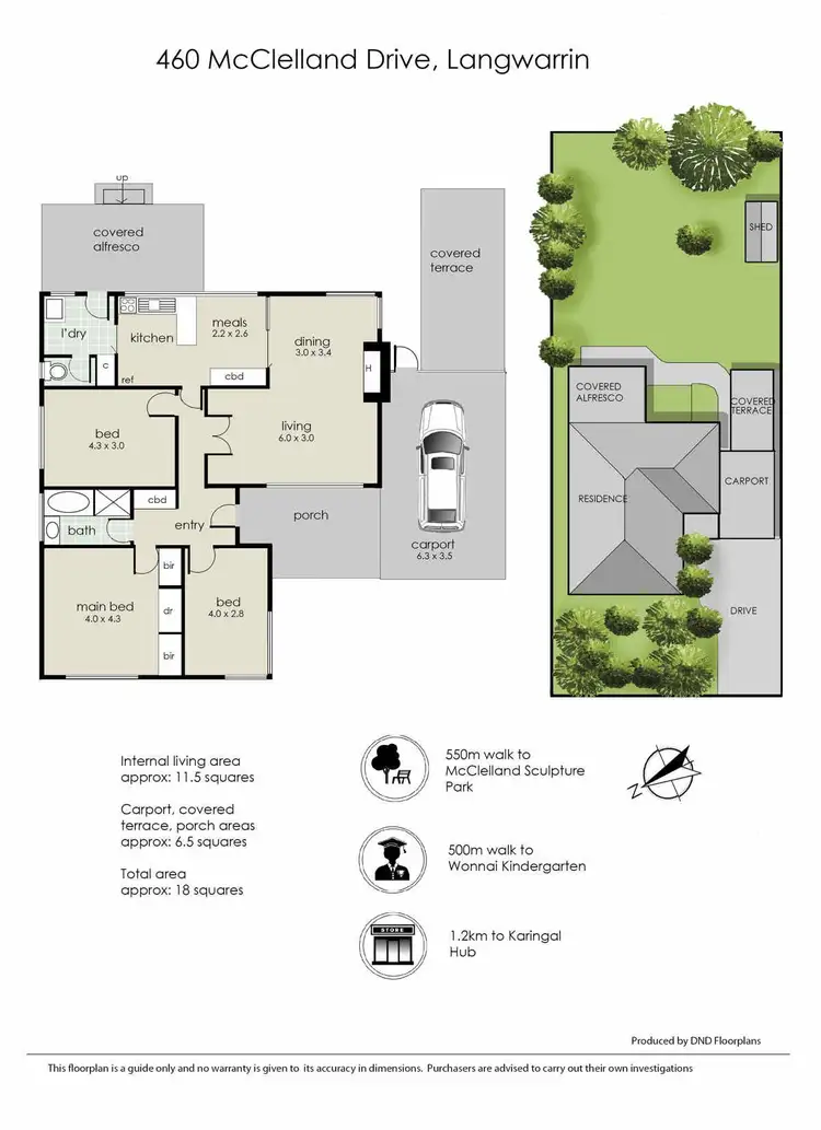 Floorplan of Homely house listing, 460 McClelland Drive, Langwarrin VIC 3910