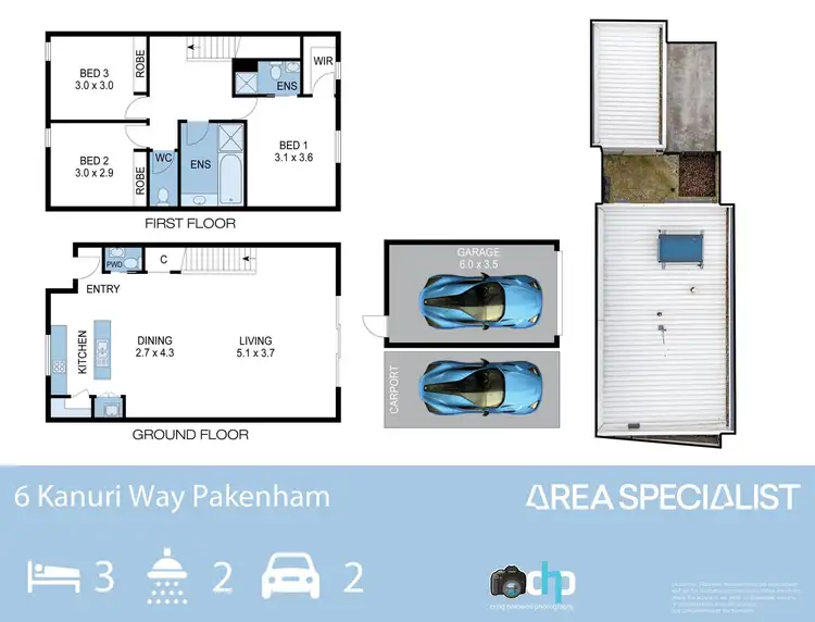 Floorplan of Homely house listing, 6 Kanuri Way, Pakenham VIC 3810