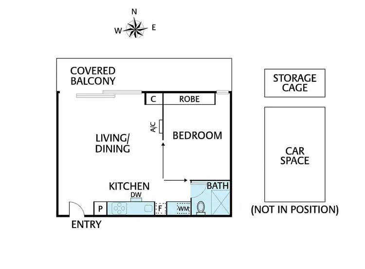 Floorplan of Homely apartment listing, 105/1C Michael St, Brunswick VIC 3056