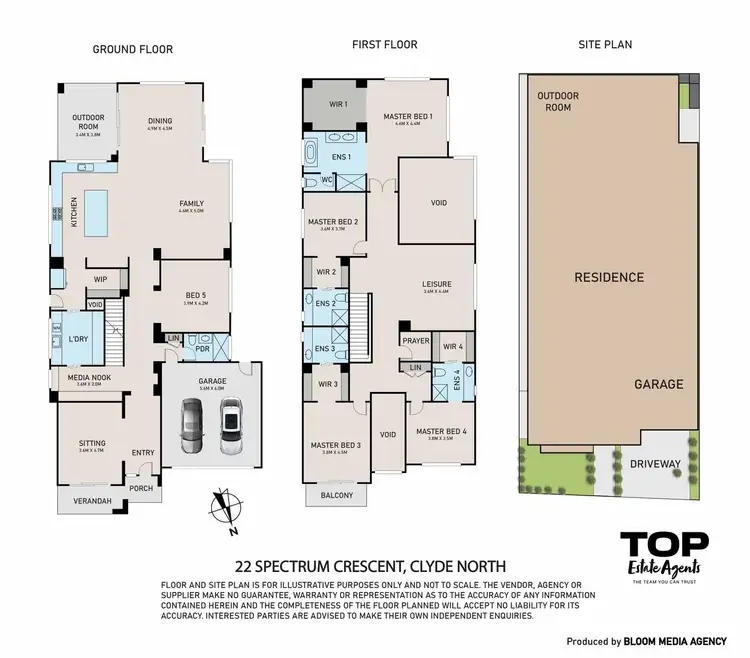 Floorplan of Homely house listing, 22 Spectrum Crescent, Clyde North VIC 3978