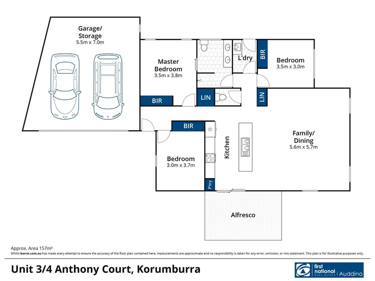 Floorplan of Homely house listing, 3/4 Anthony Court, Korumburra VIC 3950
