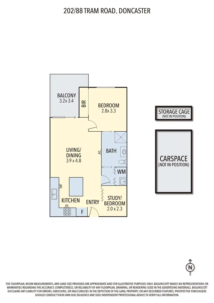 Floorplan of Homely house listing, 202/88 Tram Road, Doncaster VIC 3108