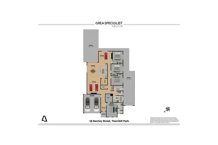 Floorplan of Homely house listing, 18 Barclay Street, Thornhill Park VIC 3335