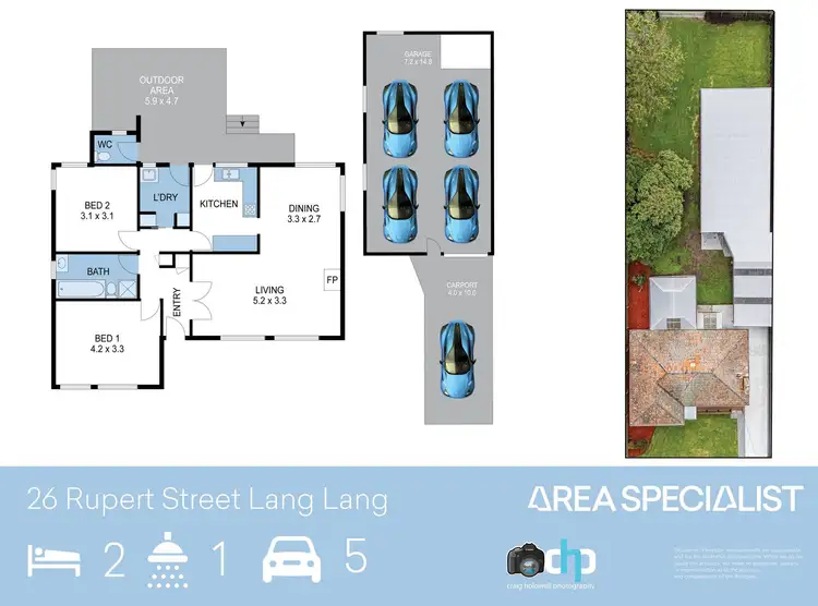 Floorplan of Homely house listing, 26 Rupert Street, Lang Lang VIC 3984