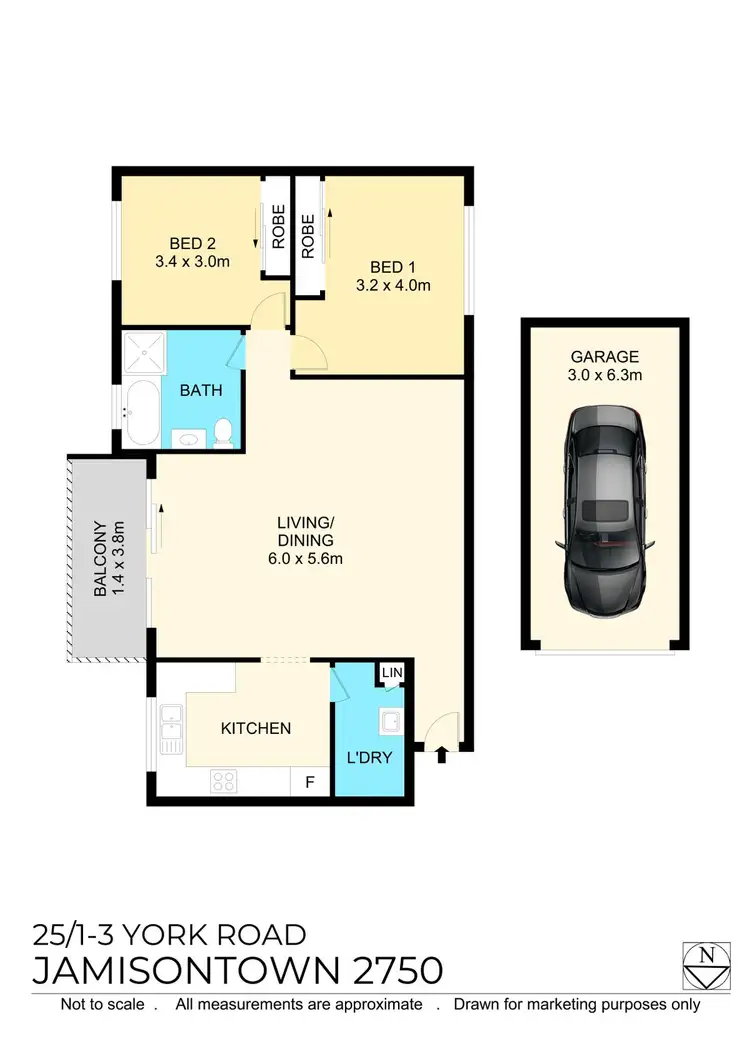 Floorplan of Homely unit listing, 25/1-3 YORK ROAD, Jamisontown NSW 2750