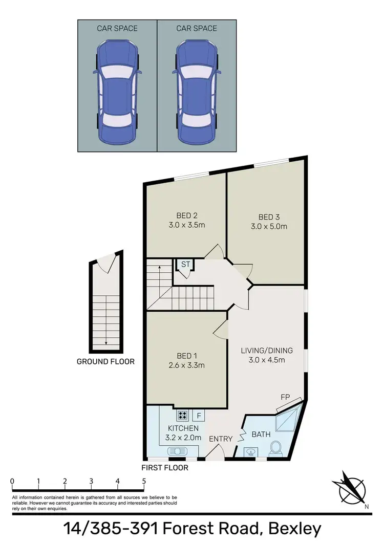 Floorplan of Homely unit listing, 14/385-391 Forest Road, Bexley NSW 2207