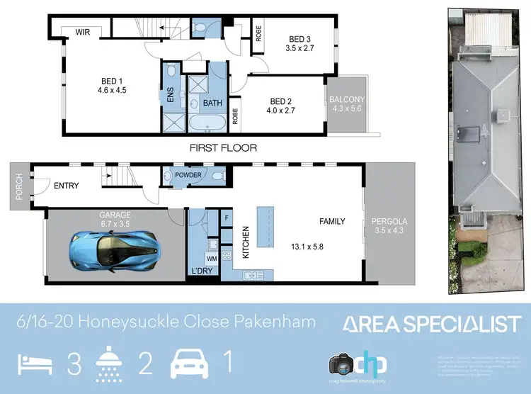 Floorplan of Homely house listing, 6/16-20 Honeysuckle Close, Pakenham VIC 3810
