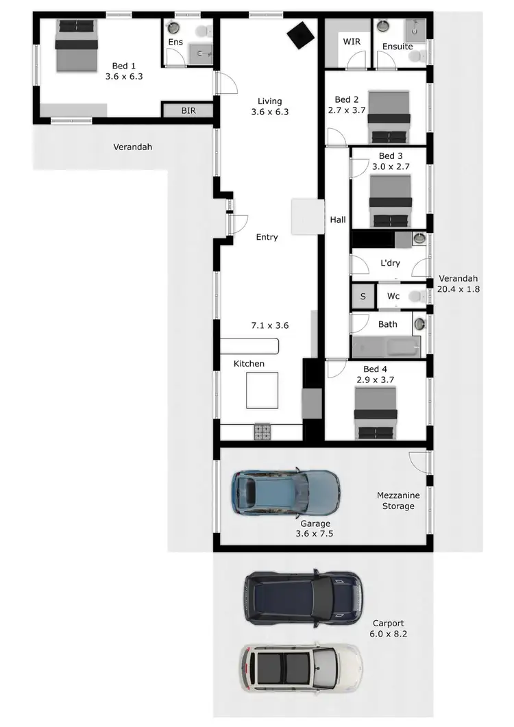 Floorplan of Homely house listing, 411 Mount Buffalo Road, Porepunkah VIC 3740