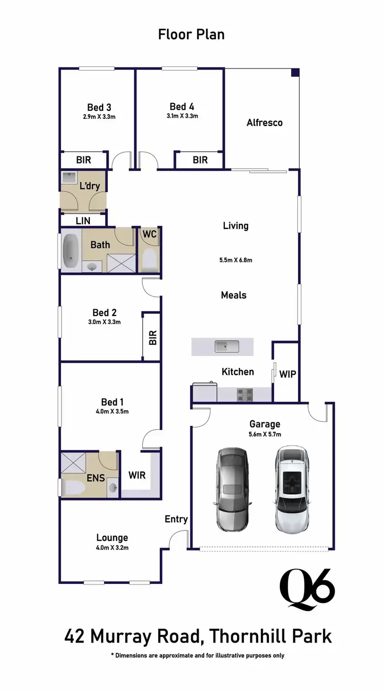 Floorplan of Homely house listing, 42 Murray Road, Thornhill Park VIC 3335