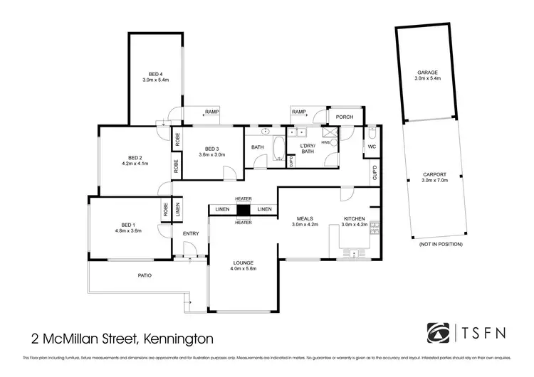 Floorplan of Homely house listing, 2 McMillan Street, Kennington VIC 3550