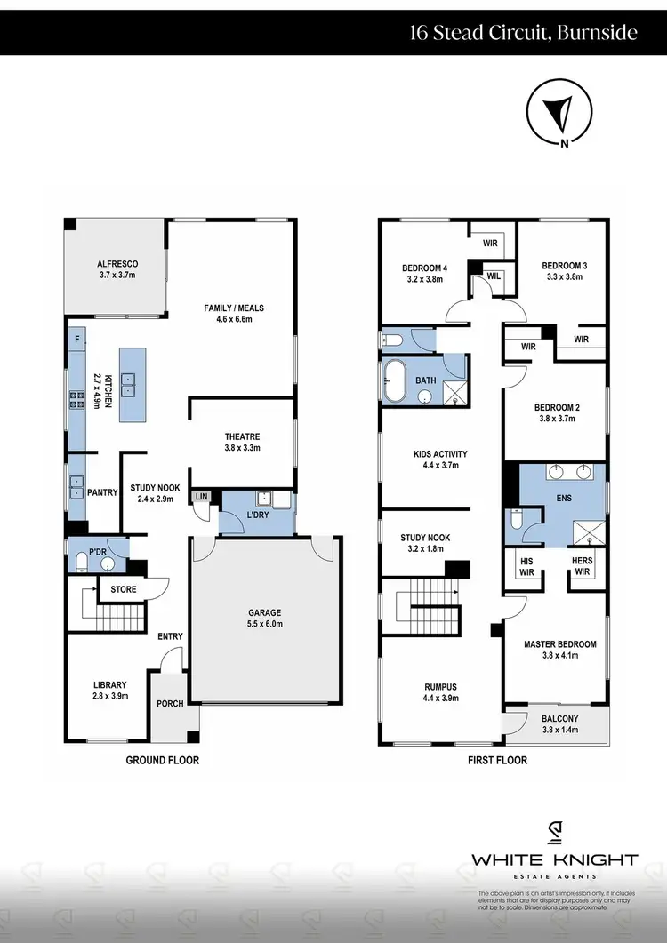 Floorplan of Homely house listing, 16 Stead Circuit, Burnside VIC 3023