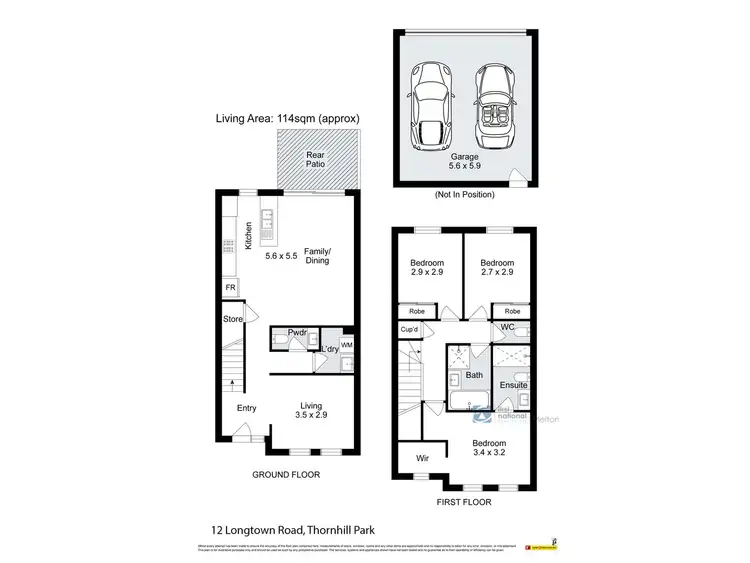 Floorplan of Homely house listing, 12 Longtown Road, Thornhill Park VIC 3335