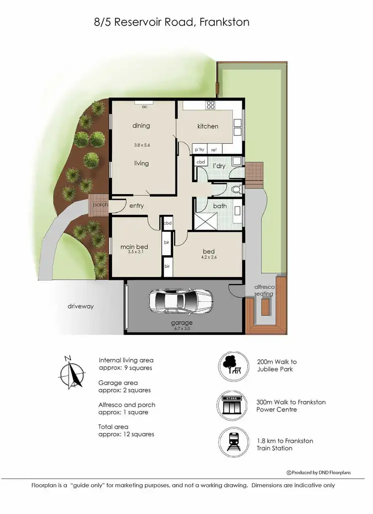 Floorplan of Homely unit listing, 8/5 Reservoir Road, Frankston VIC 3199