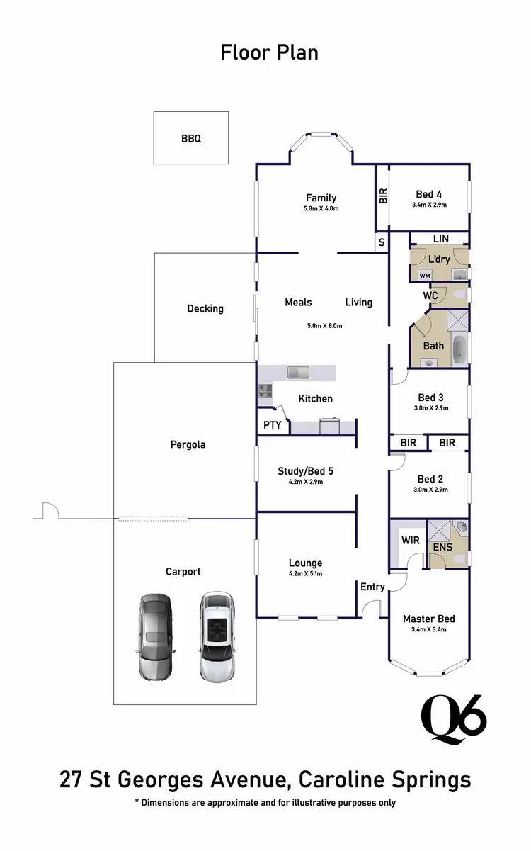 Floorplan of Homely house listing, 27 St Georges Avenue, Caroline Springs VIC 3023
