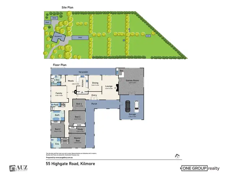 Floorplan of Homely rural property listing, 55 Highgate Road, Kilmore VIC 3764