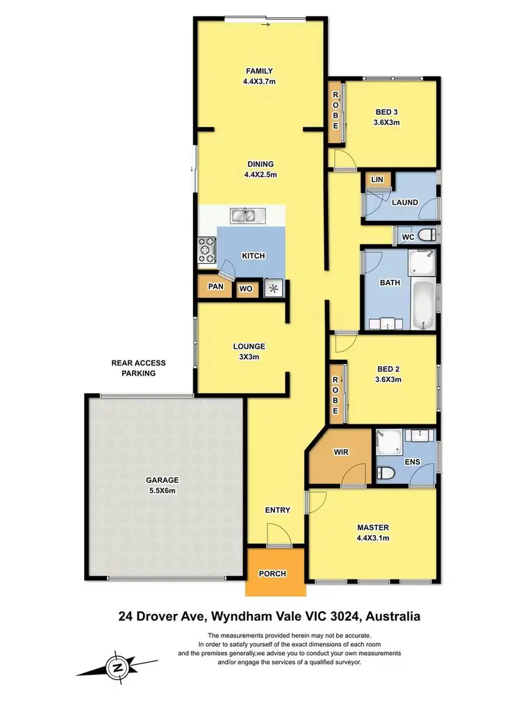 Floorplan of Homely house listing, 24 Drover Avenue, Manor Lakes VIC 3024