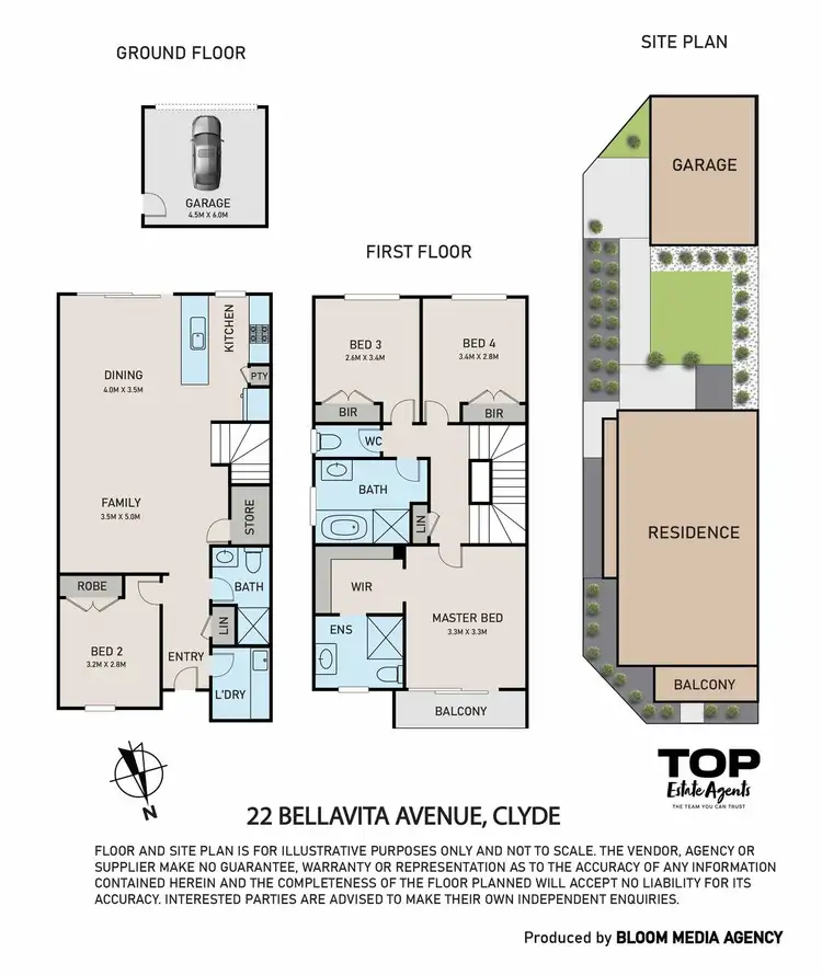 Floorplan of Homely house listing, 22 Bellavita Avenue, Clyde VIC 3978