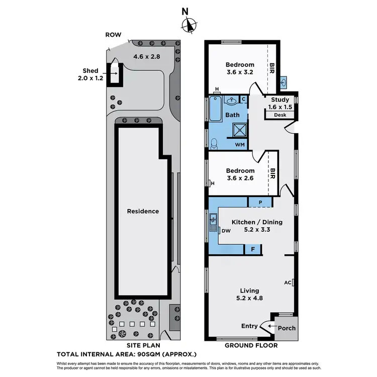 Floorplan of Homely house listing, 1 Robertson Street, Kensington VIC 3031