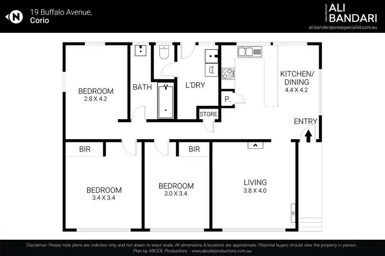Floorplan of Homely house listing, 19 Buffalo Avenue, Corio VIC 3214
