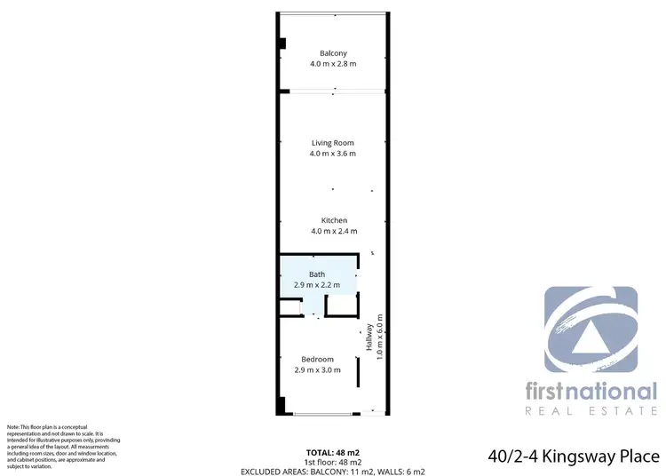 Floorplan of Homely unit listing, 40/2-4 Kingsway Place, Townsville City QLD 4810