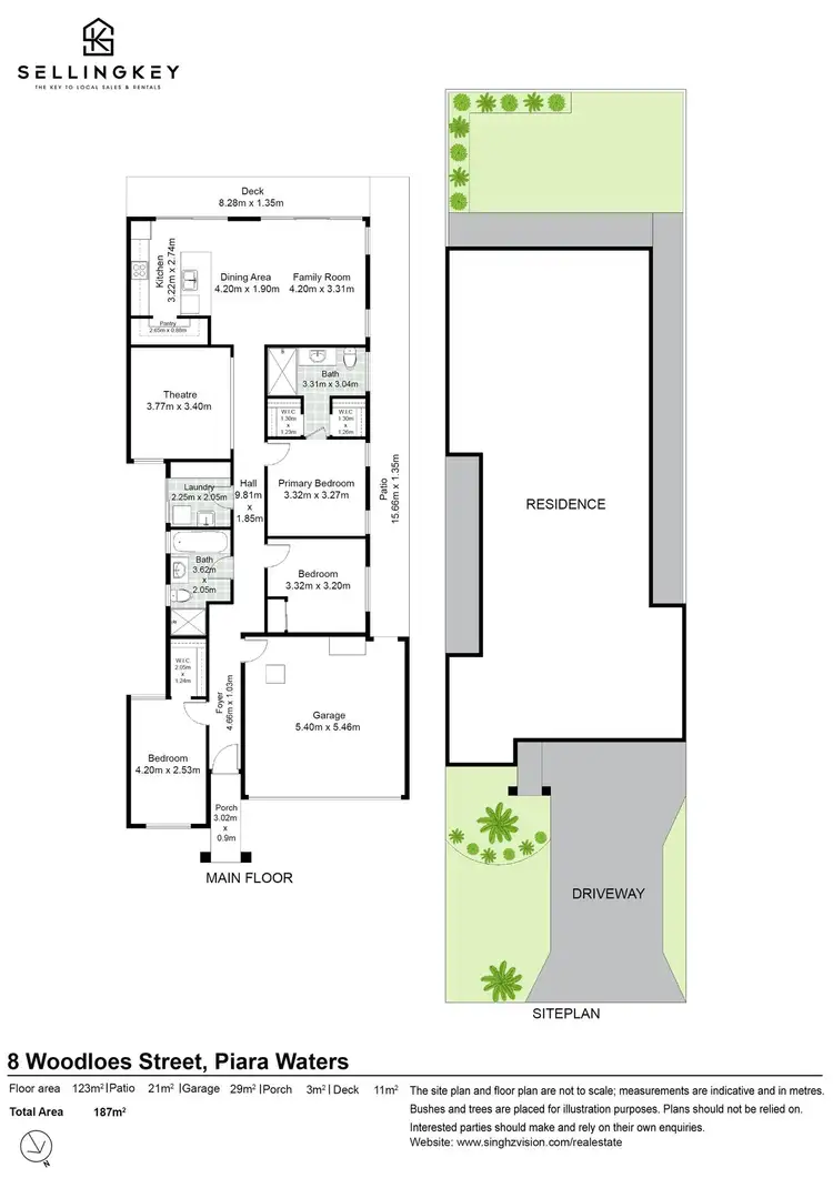 Floorplan of Homely house listing, 8 WOODLOES STREET, Piara Waters WA 6112