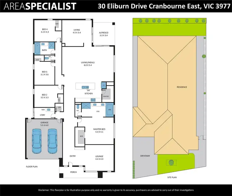 Floorplan of Homely house listing, 30 Eliburn Drive, Cranbourne East VIC 3977