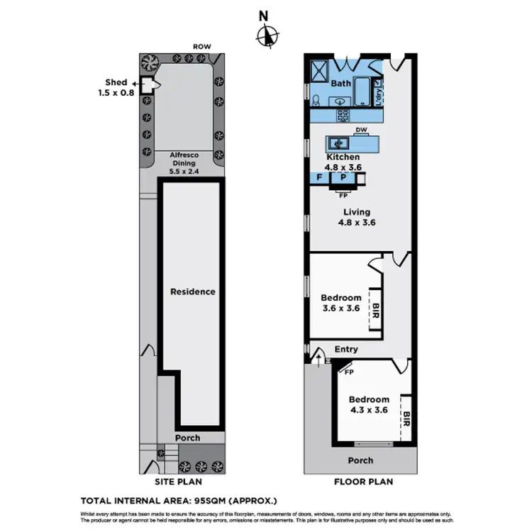 Floorplan of Homely house listing, 32 Bloomfield Road, Ascot Vale VIC 3032