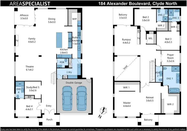 Floorplan of Homely house listing, 184 Alexander Boulevard, Clyde North VIC 3978