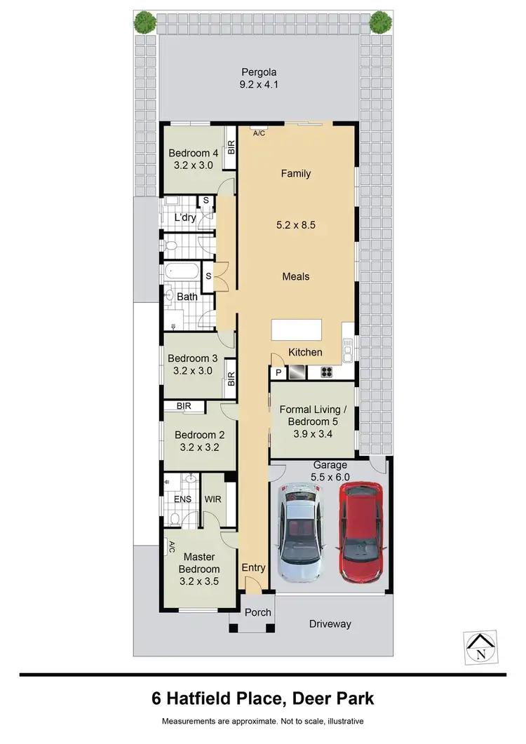 Floorplan of Homely house listing, 6 Hatfield Place, Deer Park VIC 3023