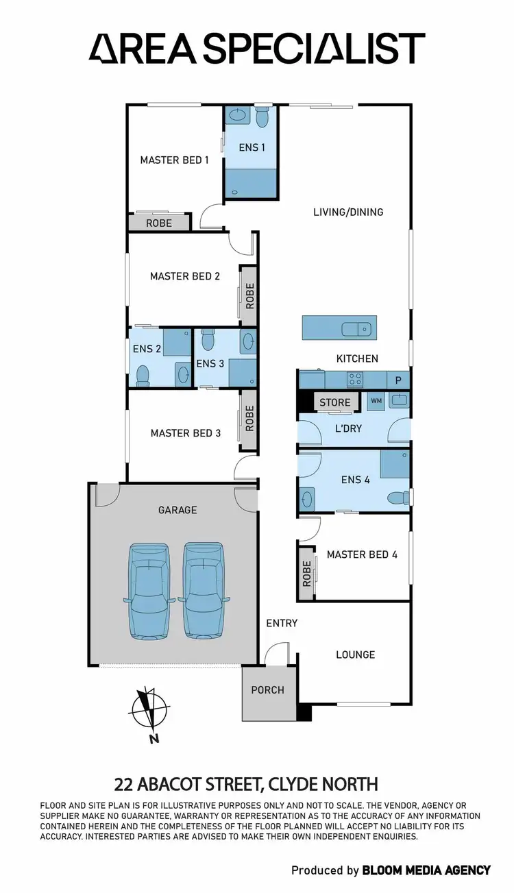 Floorplan of Homely house listing, 22 Abacot Street, Clyde North VIC 3978