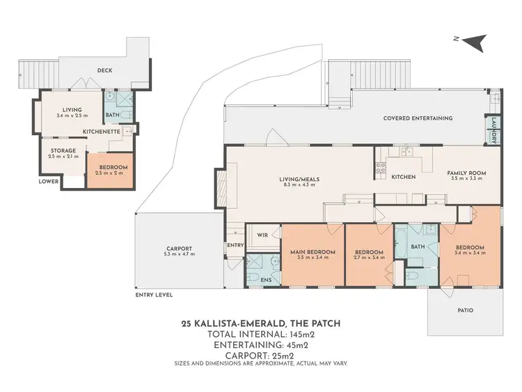 Floorplan of Homely house listing, 25 Kallista-Emerald Road, The Patch VIC 3792