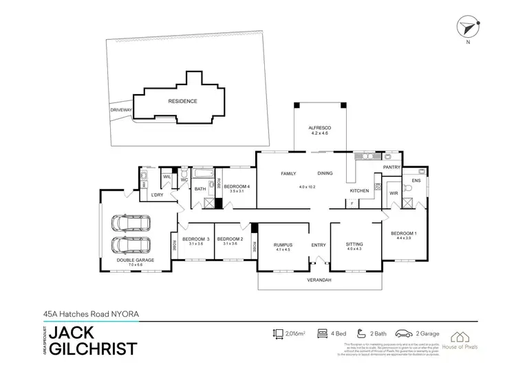 Floorplan of Homely house listing, 45A Hatchs Road, Nyora VIC 3987