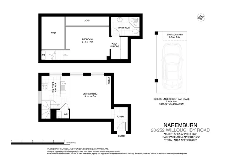 Floorplan of Homely apartment listing, 28/252 Willoughby Road, Naremburn NSW 2065