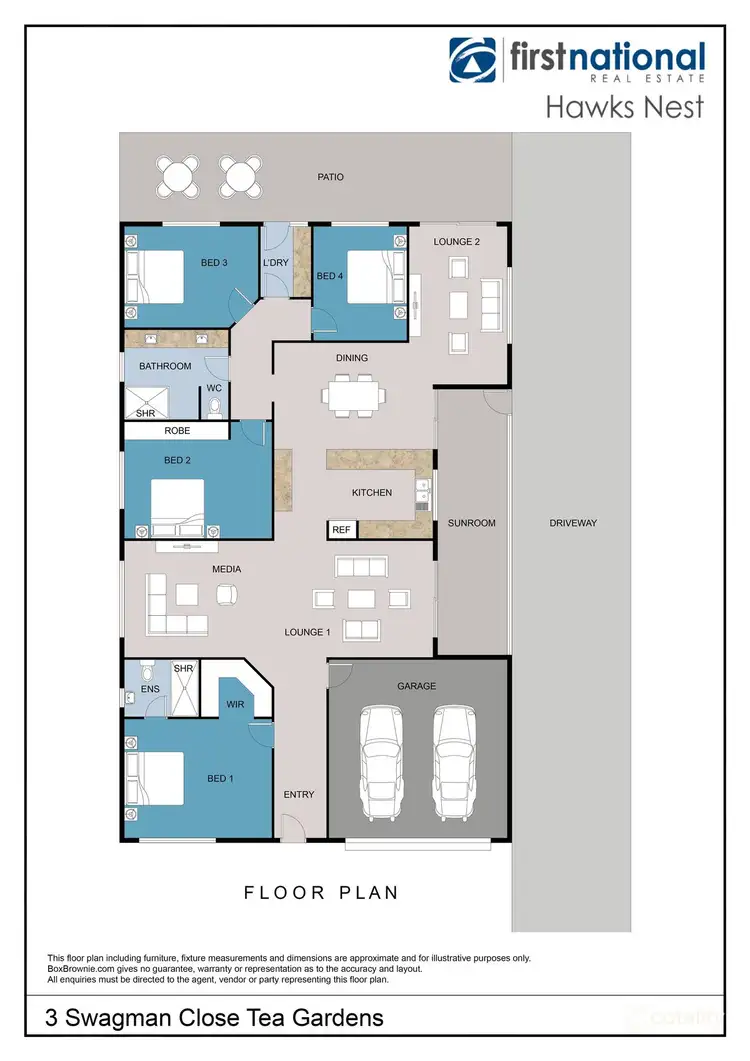Floorplan of Homely house listing, 3 Swagman Close, Tea Gardens NSW 2324