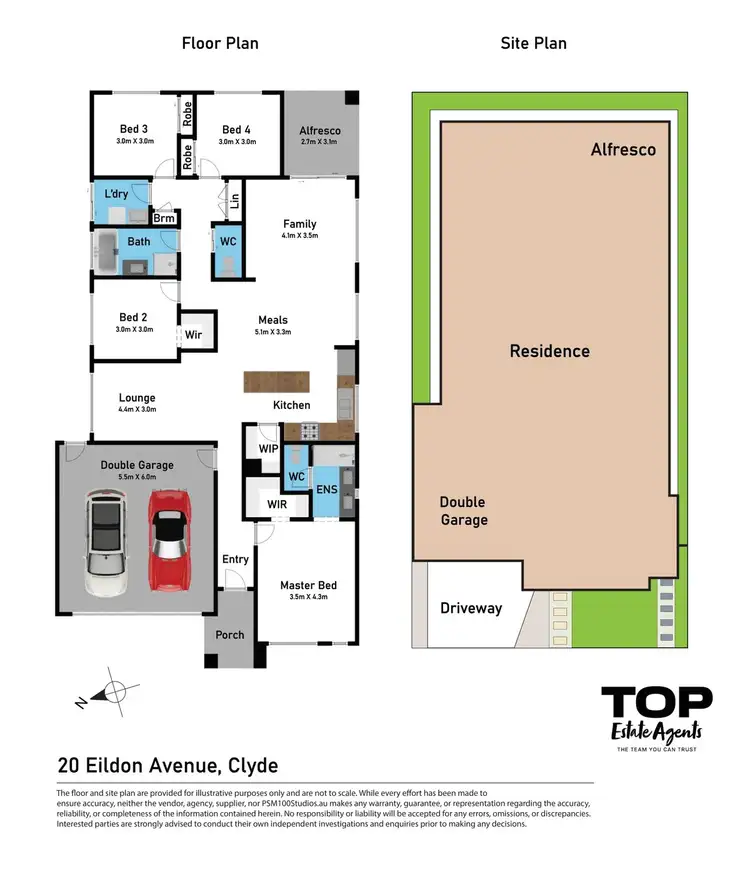 Floorplan of Homely house listing, 20 Elidon Avenue, Clyde VIC 3978