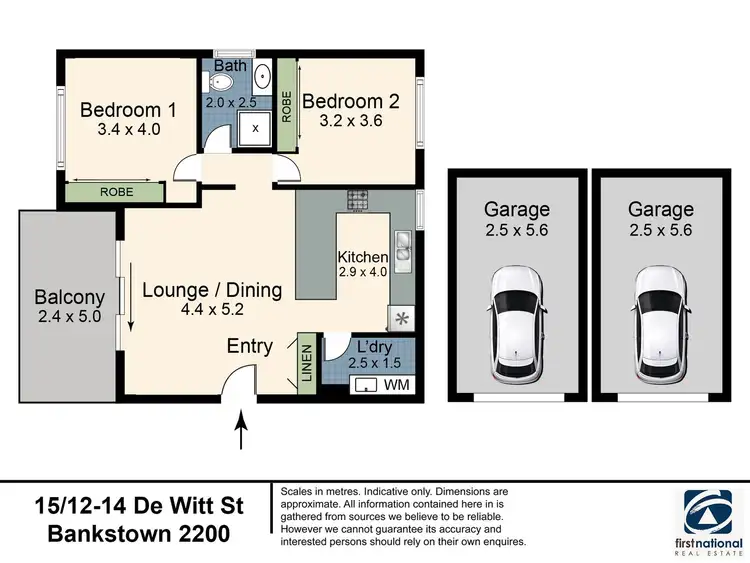 Floorplan of Homely unit listing, 15/12-14 De Witt Street, Bankstown NSW 2200