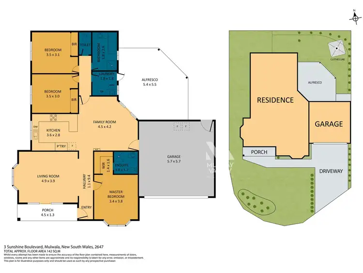 Floorplan of Homely house listing, 3 Sunshine Boulevard, Mulwala NSW 2647