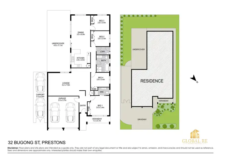Floorplan of Homely house listing, 32 Bugong St, Prestons NSW 2170